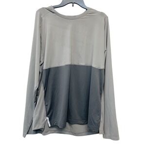 Rhone Men's Gray Extra Mile Long Sleeve Crew Neck Training Shirt Size XL